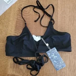 Toluca Swim Toluca Swim Amina Waist Wrap Triangle Top Onyx